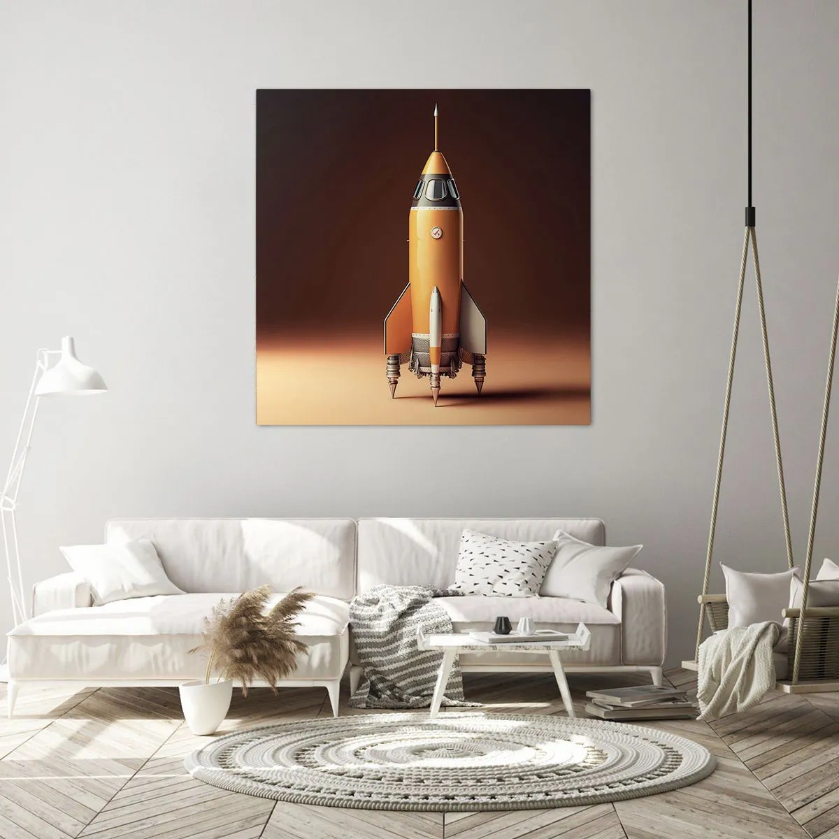 Bild auf Leinwand - Leinwandbild - Es beginnt mit einem Traum - 30x30 cm