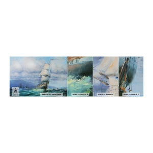 Fototapetenmuster Standard Eco - Guter Wind - Segelschiff, Meer, Segeln - 100x30 cm