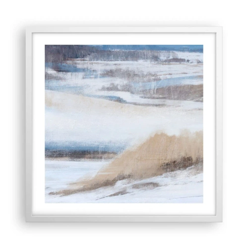 Poster in einem weißen Rahmen - Winterkomposition - 50x50 cm