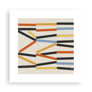 Poster - Komposition auf der Ebene - 30x30 cm