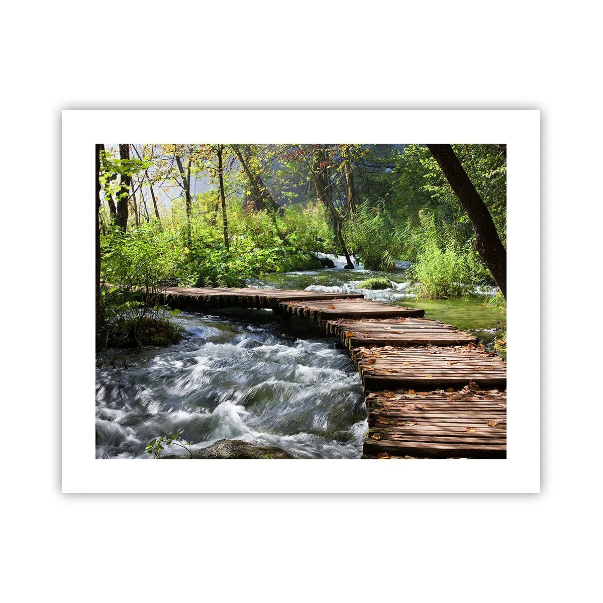 Poster - Über der schaumigen Kaskade - 50x40 cm