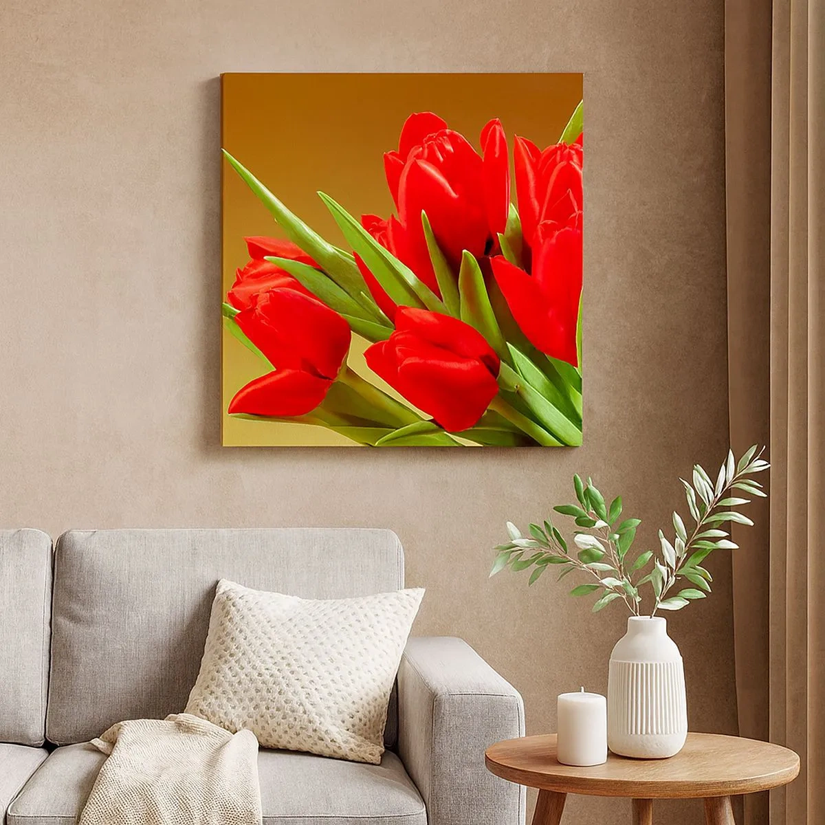 Bild auf Leinwand - Leinwandbild - Ein Haufen Frühlingsfreude - 30x30 cm