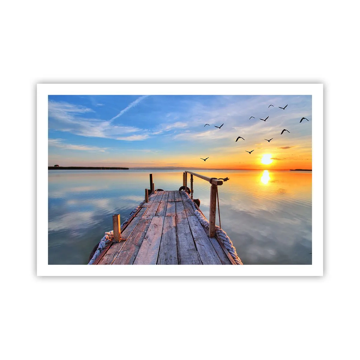 Poster - Lauf direkt der Sonne entgegen - 91x61 cm