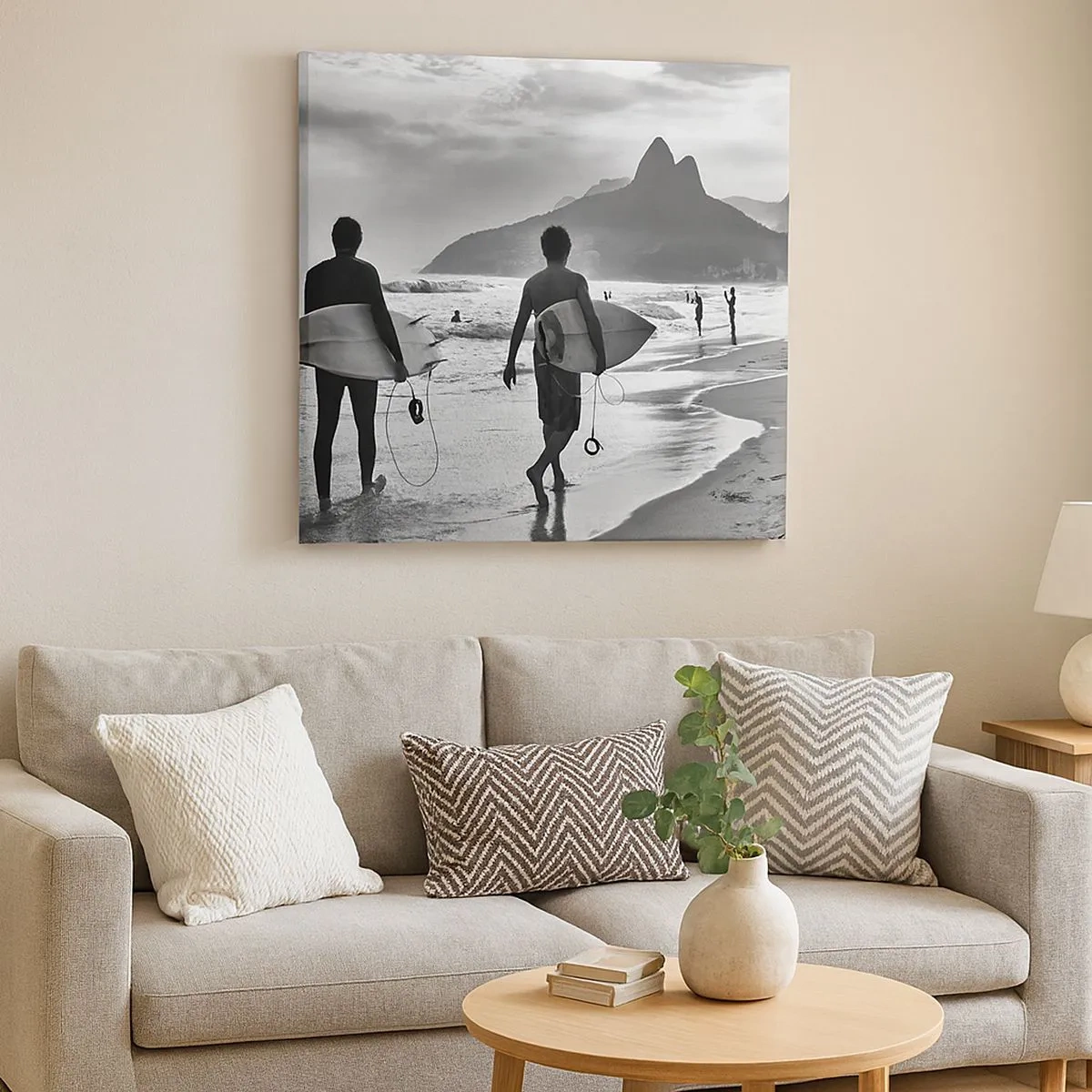 Bild auf Leinwand - Leinwandbild - Single-Wave-Samba - 30x30 cm