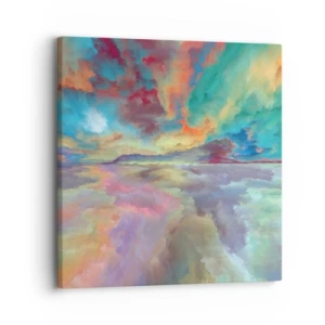 Bild auf Leinwand - Leinwandbild - Zwei Himmel - 30x30 cm