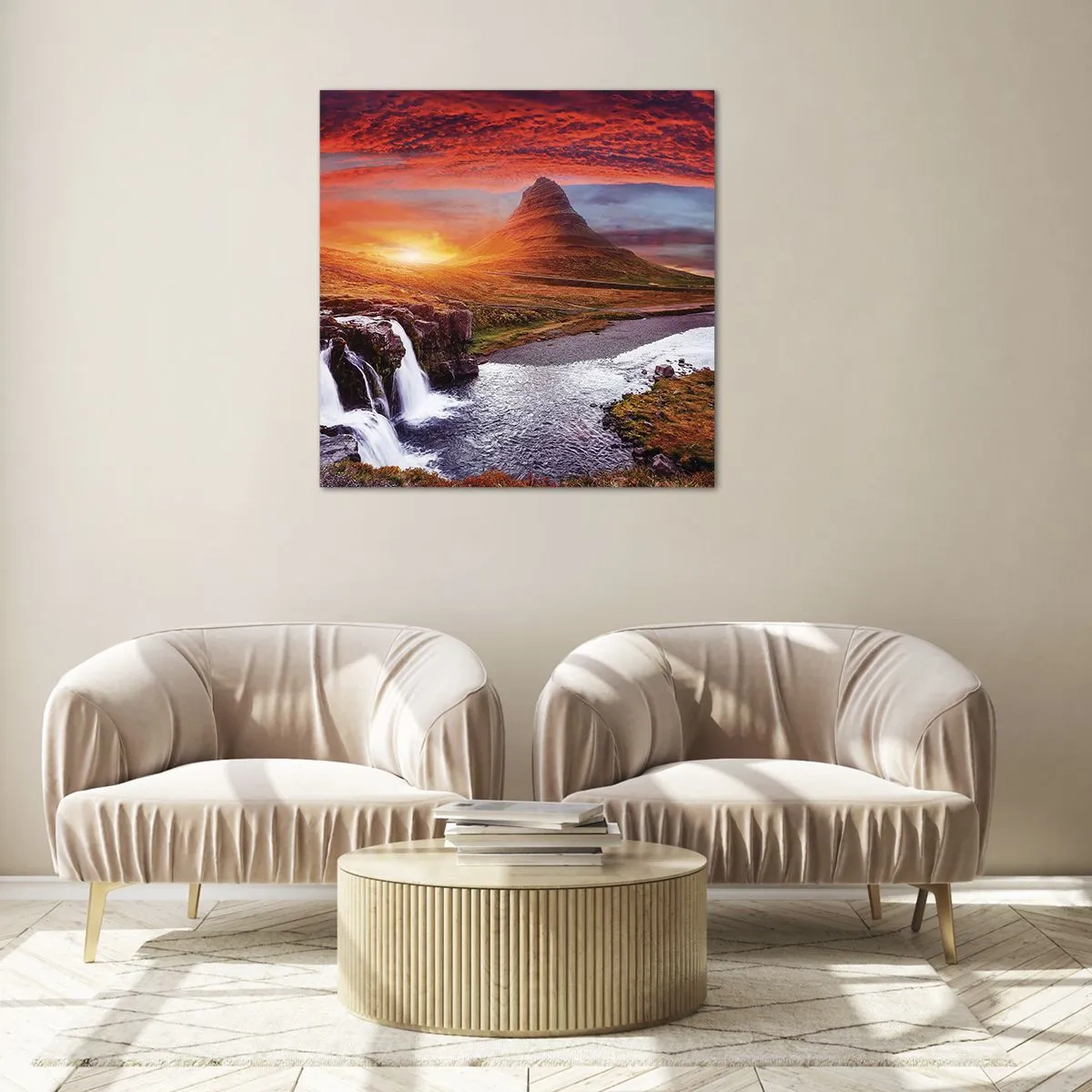 Glasbild - Bild auf glas - Ein Blick auf Mittelerde - 40x40 cm