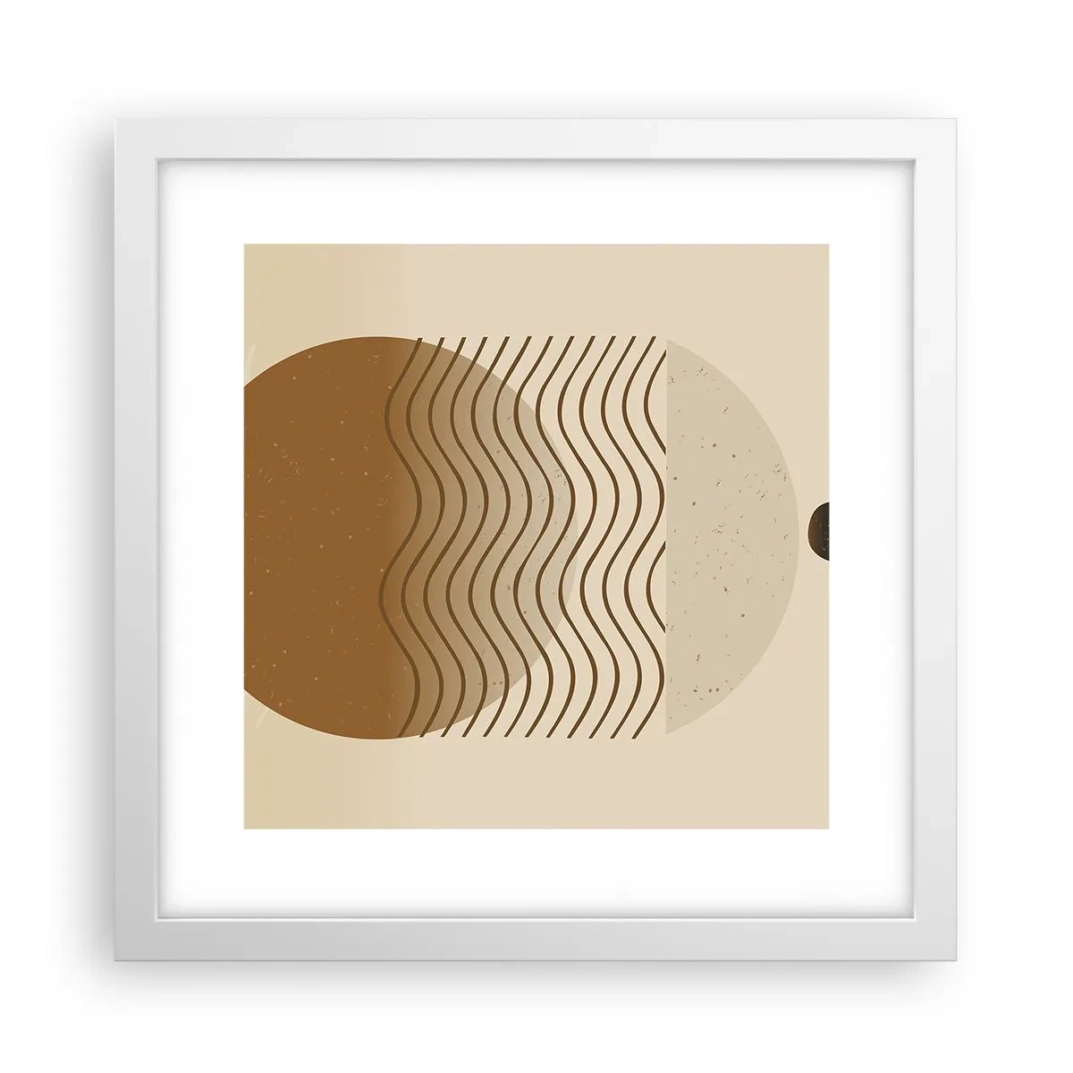 Poster in einem weißen Rahmen - Zur Entstehung geometrischer Figuren - 30x30 cm
