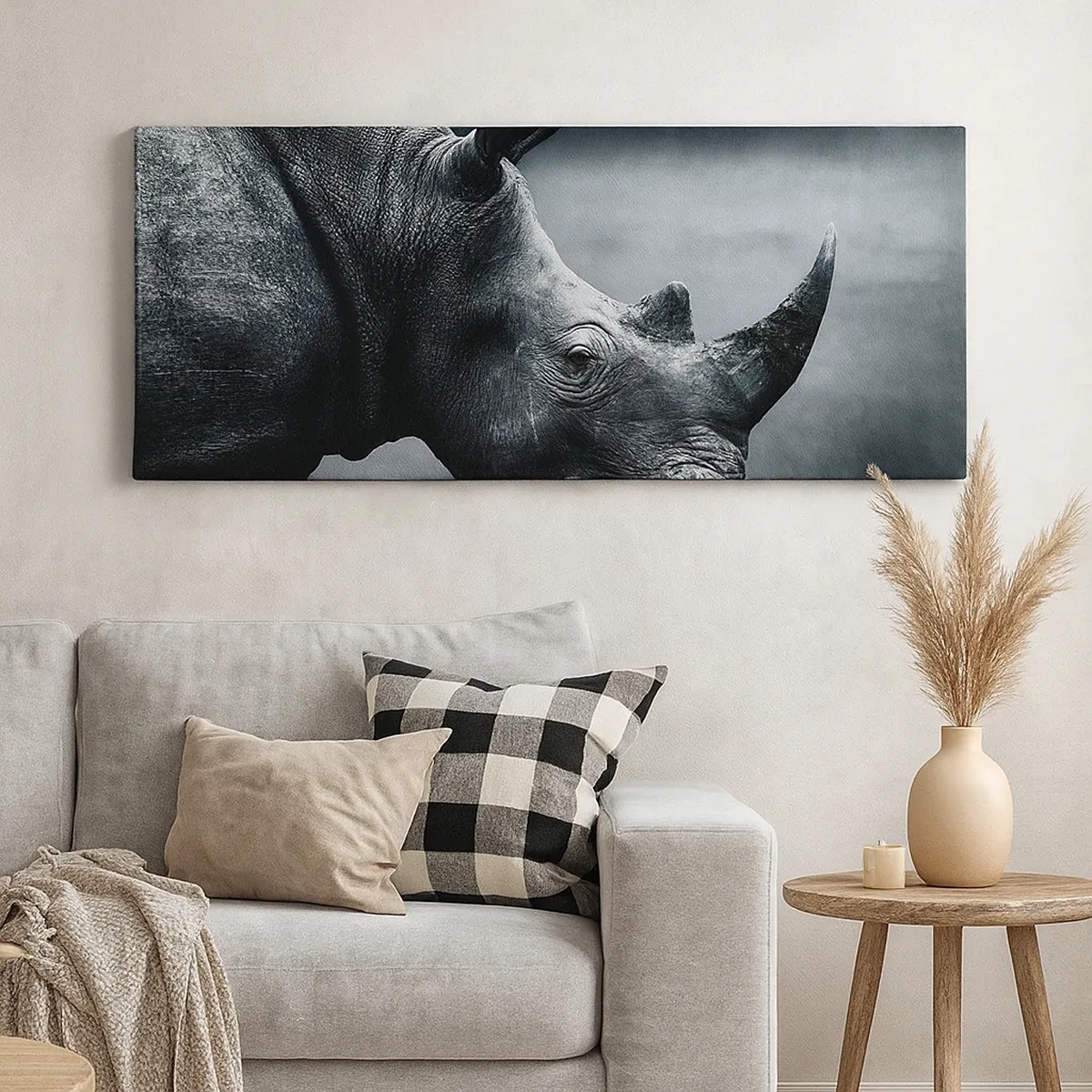 Bild auf Leinwand - Leinwandbild - Richtiges Profil - 30x30 cm