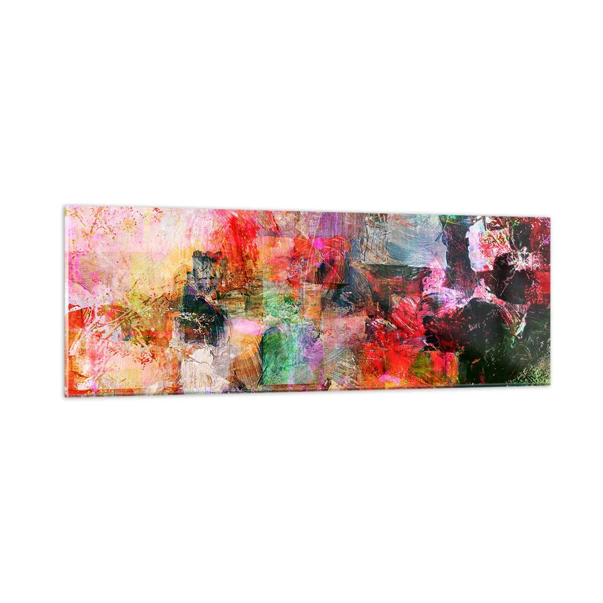Glasbild - Bild auf glas - Eine Reise durch die Rosen - 90x30 cm
