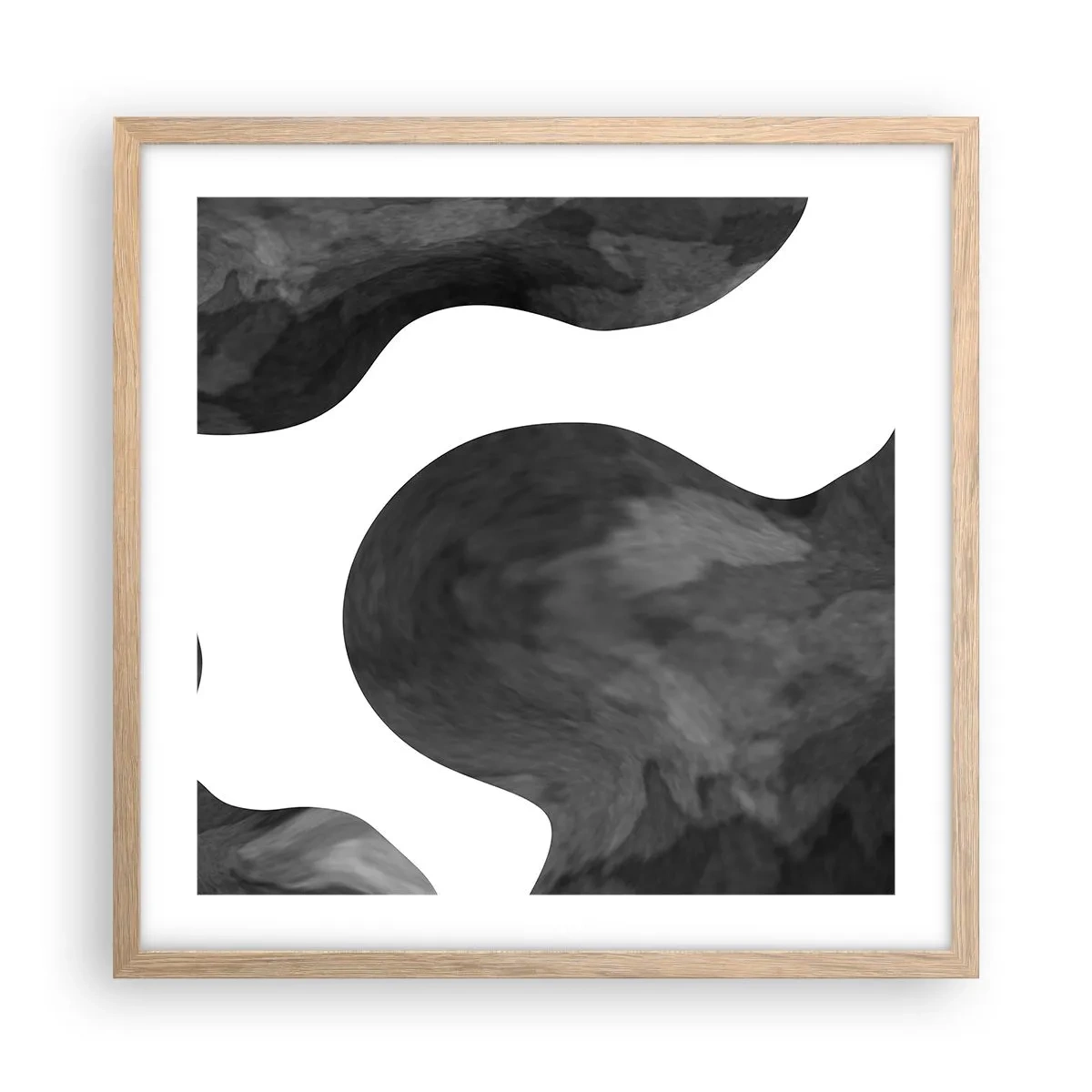 Poster in einem Rahmen aus heller Eiche - Milchstraße - 50x50 cm