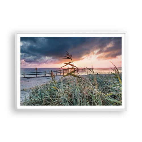 Poster in einem weißen Rahmen - Es vergeht nicht mit dem Wind - 100x70 cm