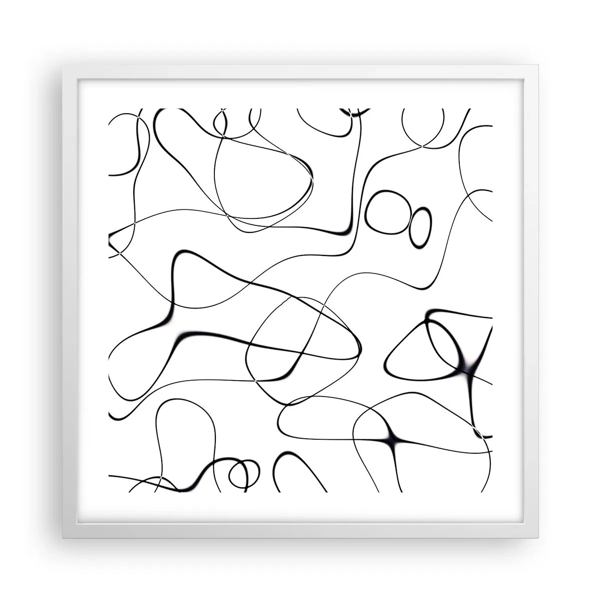 Poster in einem weißen Rahmen - Lebenswege, Wechselfälle - 50x50 cm