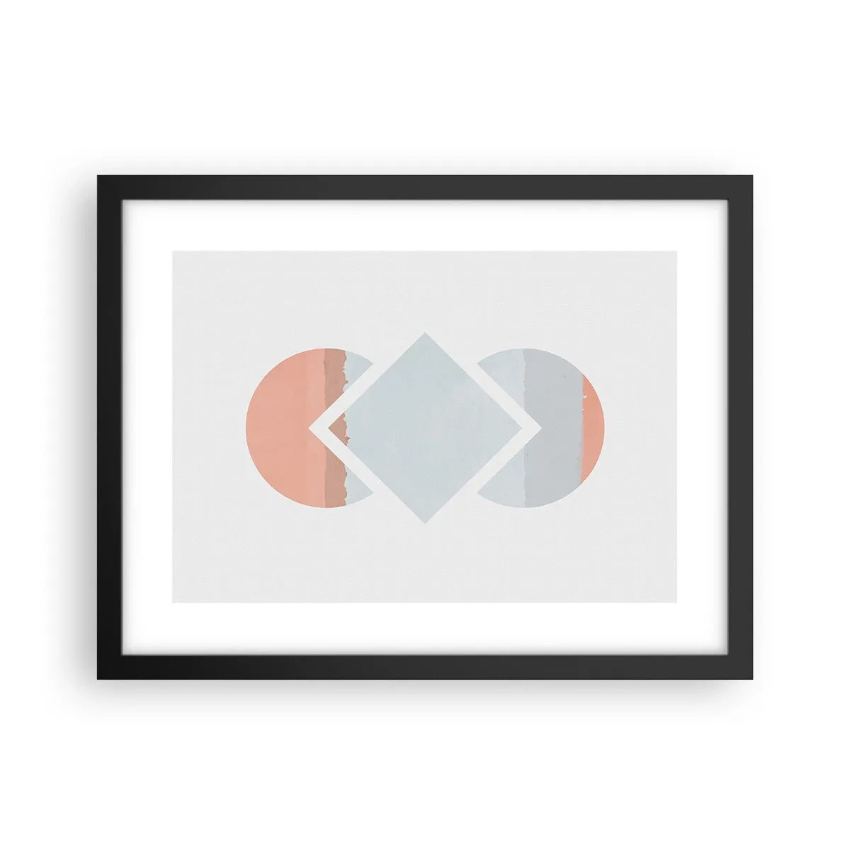 Poster in einem schwarzem Rahmen - Die Situation ist klar - 40x30 cm