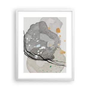 Poster in einem weißen Rahmen - Organische Komposition - 40x50 cm