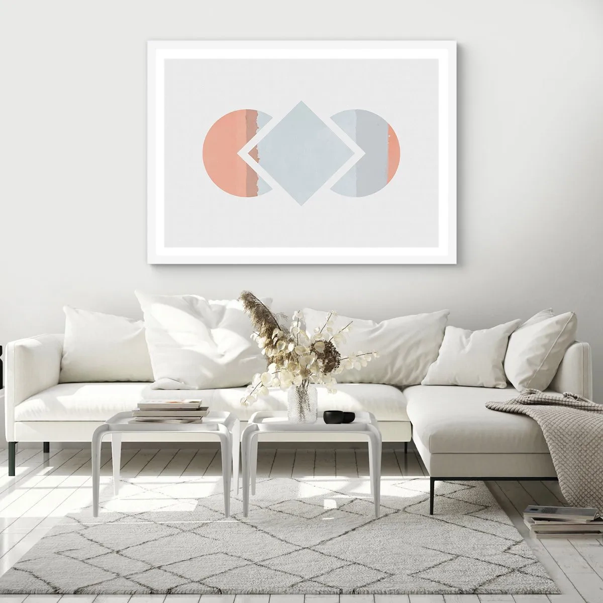 Poster in einem weißen Rahmen - Die Situation ist klar - 40x30 cm