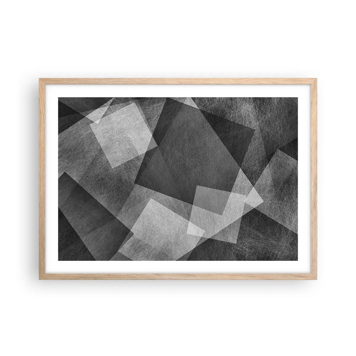 Poster in einem Rahmen aus heller Eiche - Das ewige Symbol für Beständigkeit und Ordnung - 70x50 cm