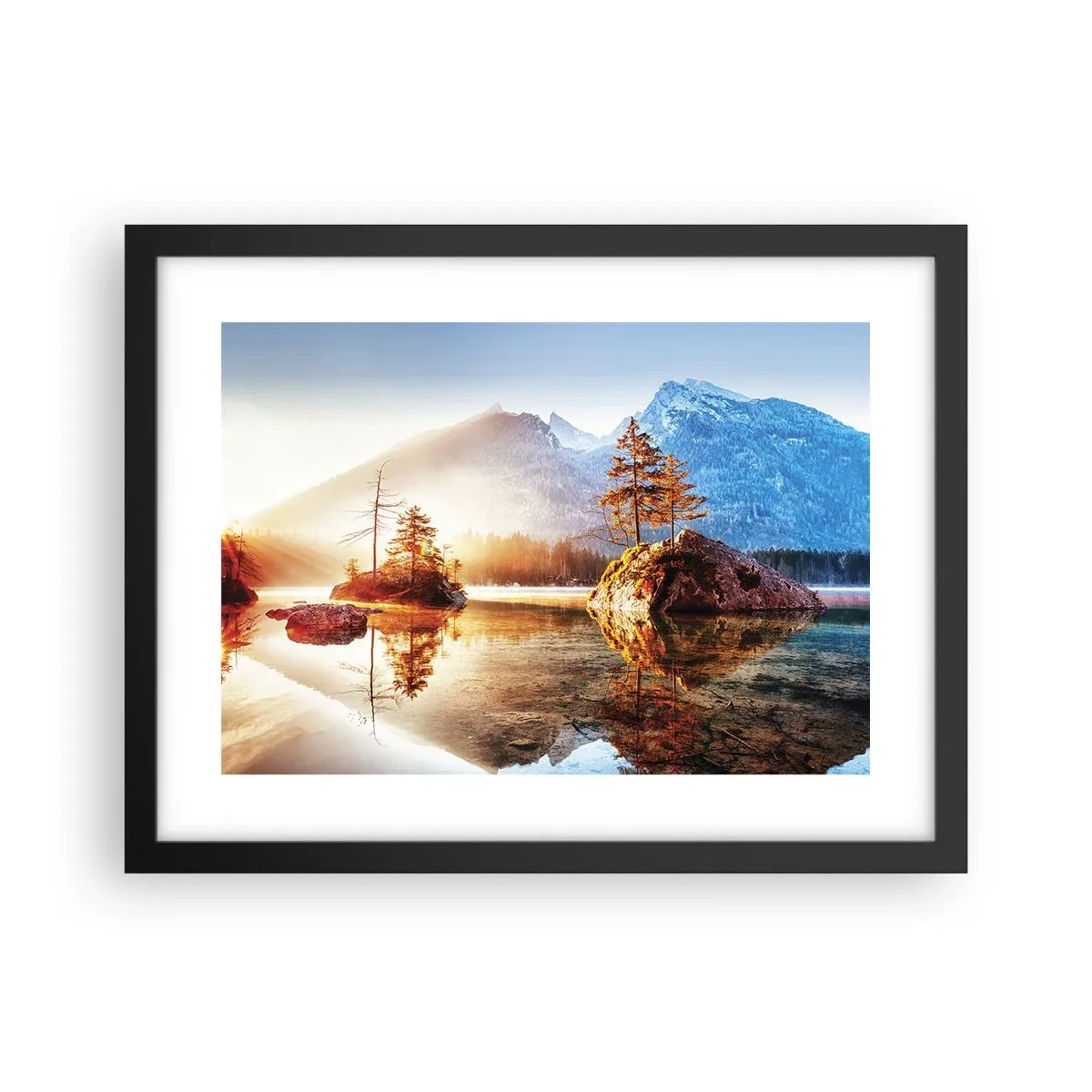 Poster in einem schwarzem Rahmen - Natur in neuem Licht - 40x30 cm