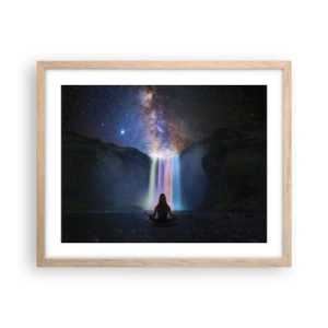 Poster in einem Rahmen aus heller Eiche - Absolute Harmonie - 50x40 cm