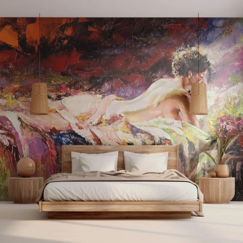 Fototapete Premium Canvas - Venus in Gedanken - Frau, Körper, Stück - 450x315 cm