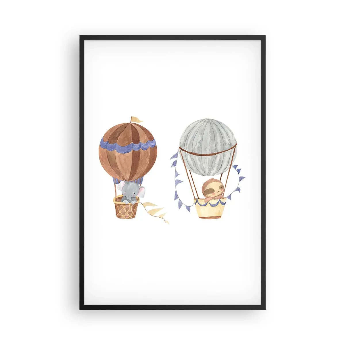 Poster in einem schwarzem Rahmen - Freunde auf Reise - 61x91 cm