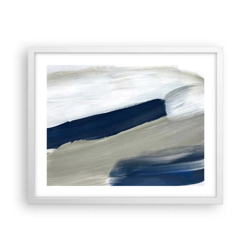 Poster in einem weißen Rahmen - Begegnung mit dem Weißsein - 50x40 cm