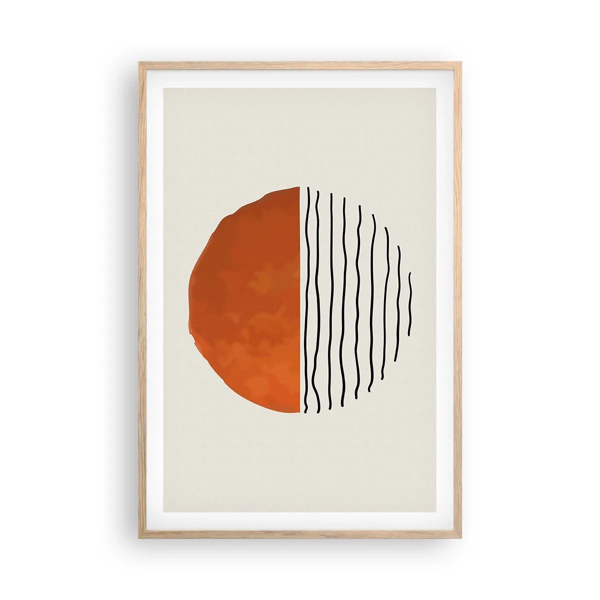 Poster in einem Rahmen aus heller Eiche - Im japanischen Klima - 61x91 cm