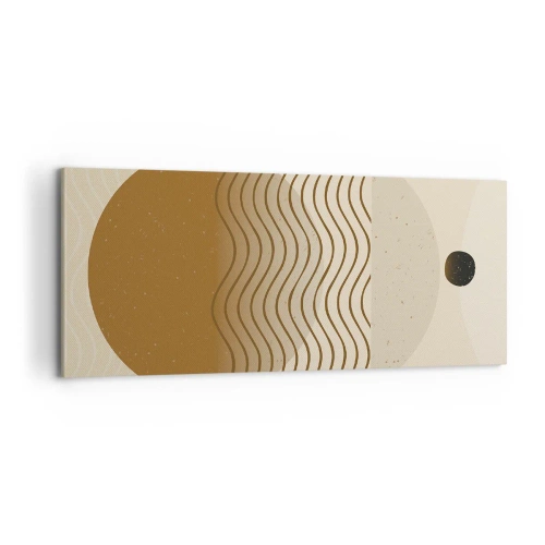 Bild auf Leinwand - Leinwandbild - Zur Entstehung geometrischer Figuren - 100x40 cm