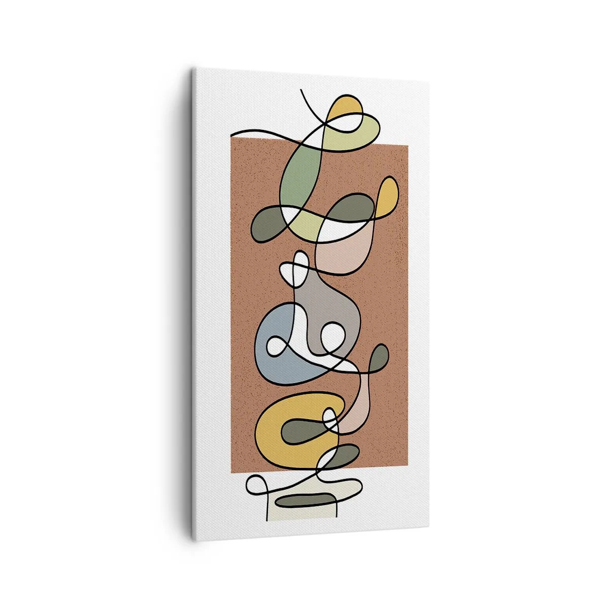 Bild auf Leinwand - Leinwandbild - Abstraktion, die ein Lächeln wert ist - 45x80 cm