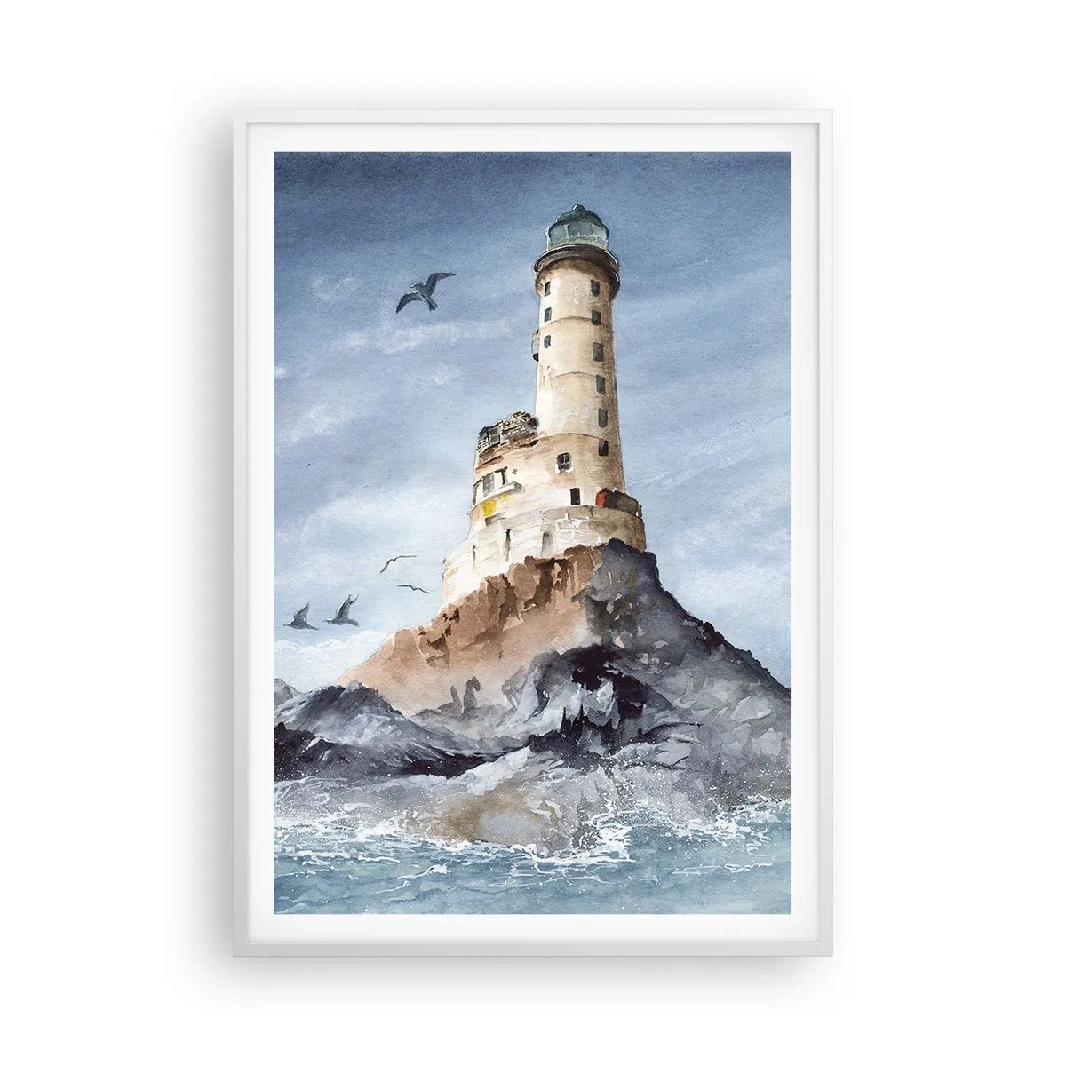 Poster in einem weißen Rahmen - Unbesiegbar - 70x100 cm