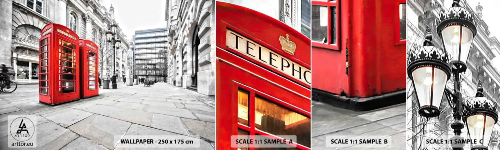 Fototapetenmuster Standard Eco - Willkommen in London - Städte, London, Die Architektur - 100x30 cm