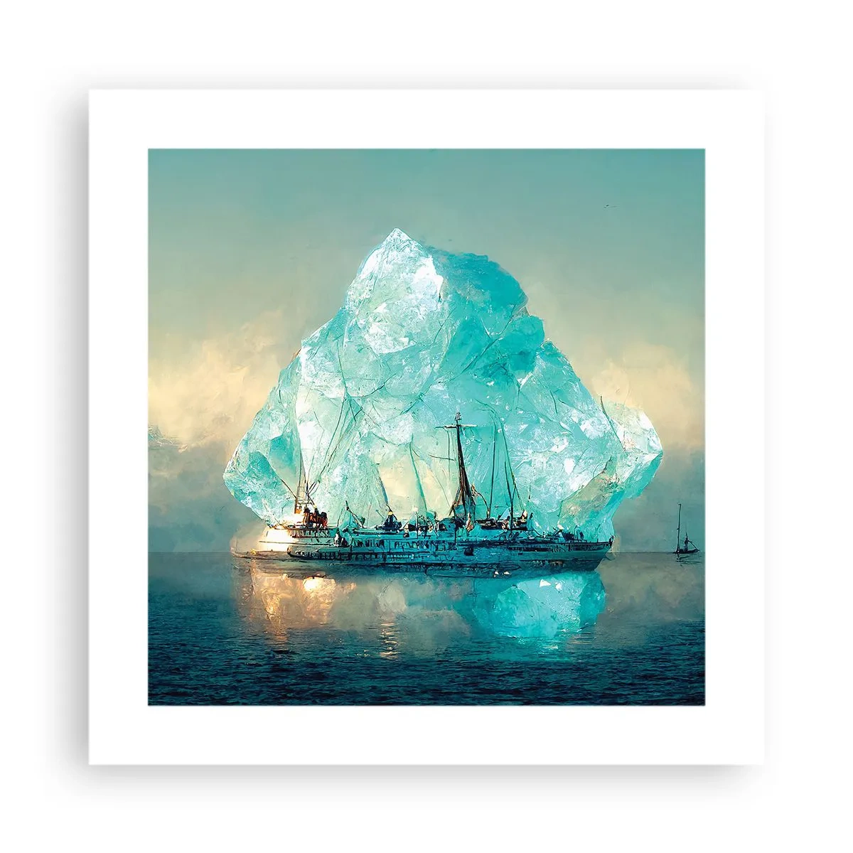 Poster - Arktischer Diamant - 40x40 cm