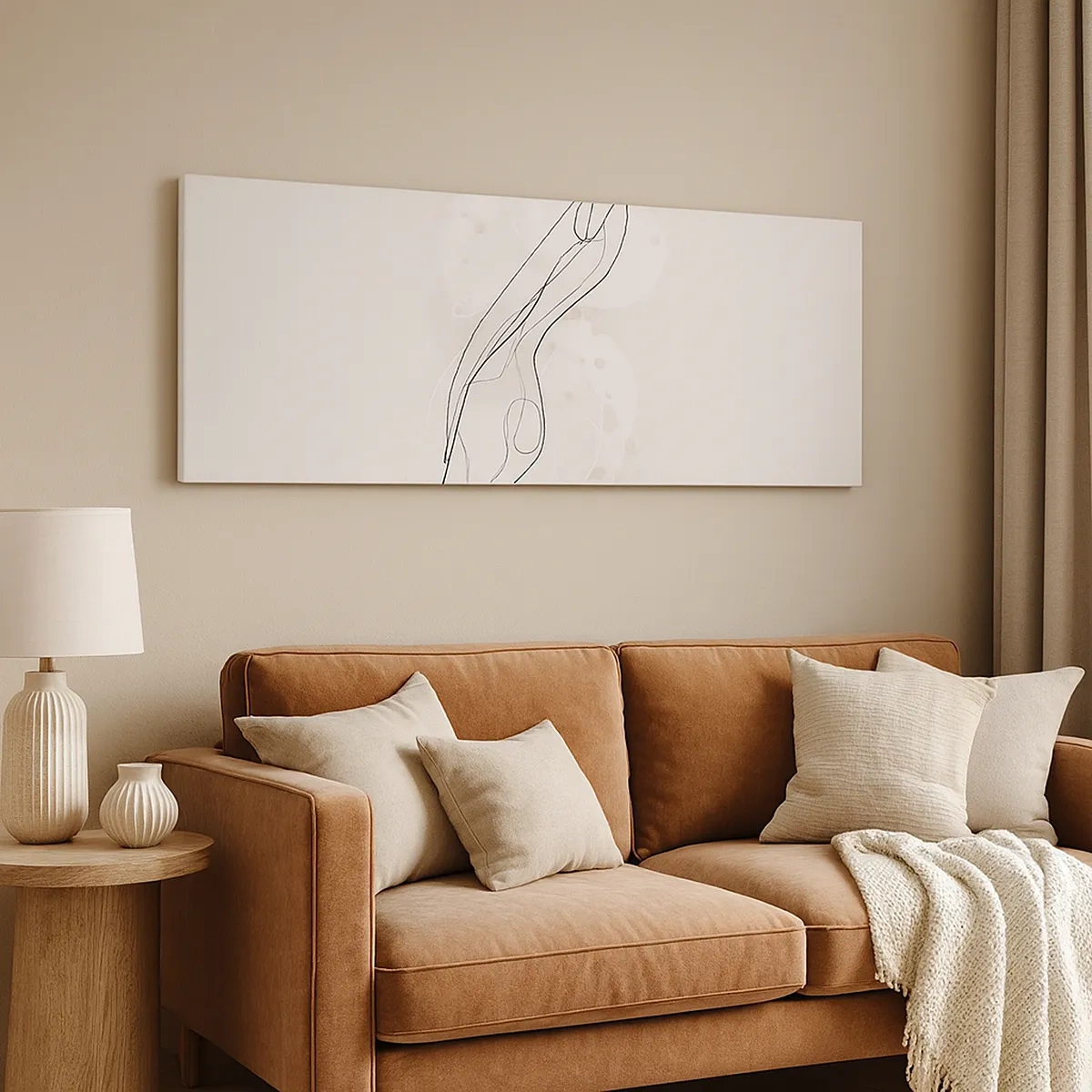 Bild auf Leinwand - Leinwandbild - Der Blick schweift - 30x30 cm