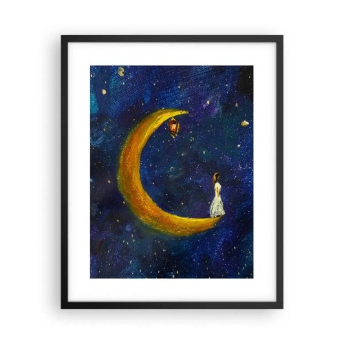 Poster in einem schwarzem Rahmen - Der Ruf der Welt - 40x50 cm