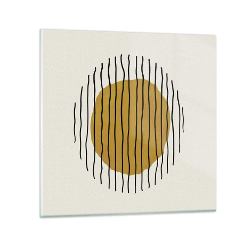 Glasbild - Bild auf glas - Abstraktion, die vor Hitze zittert - 30x30 cm