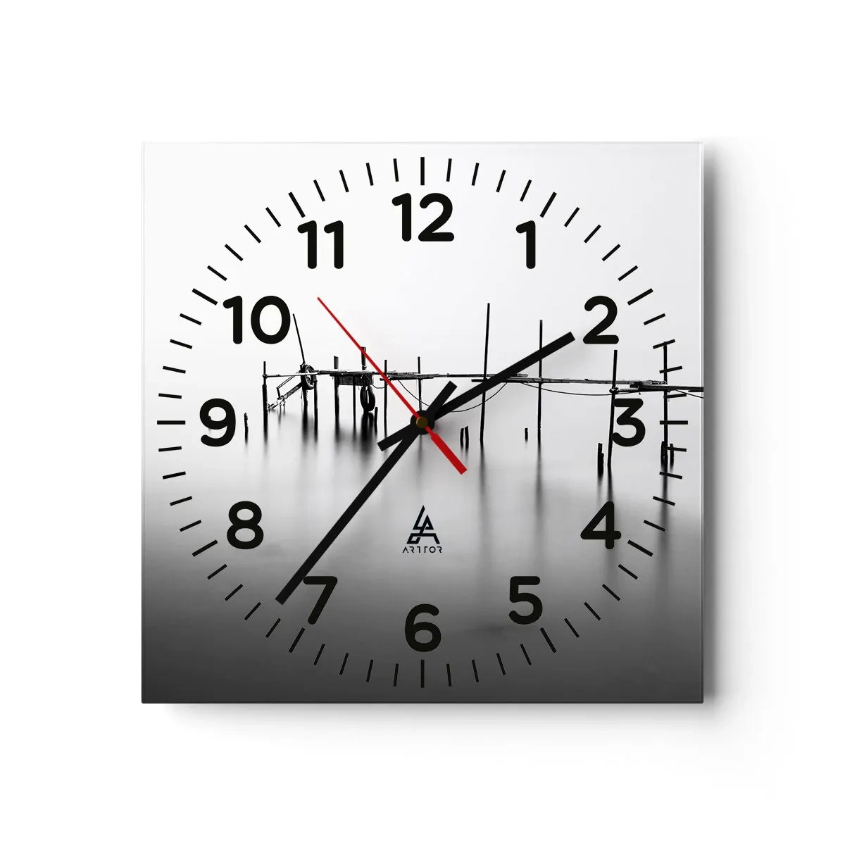 Wanduhr - Glasuhr - Was ist, wenn es keine Welt gibt? - 30x30 cm