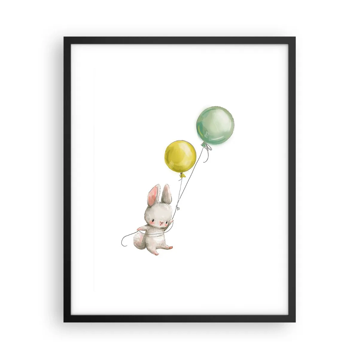 Poster in einem schwarzem Rahmen - Ich werde auch fliegen! - 40x50 cm