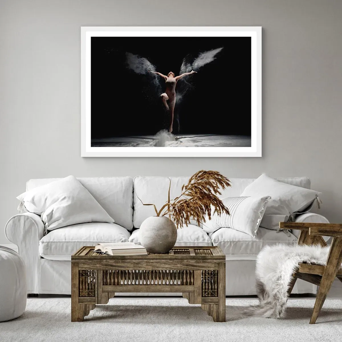 Poster in einem weißen Rahmen - Elfen existieren - 70x50 cm