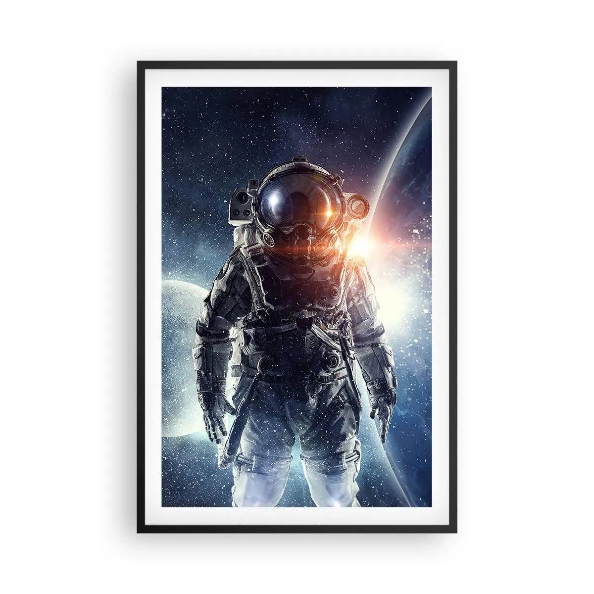 Poster in einem schwarzem Rahmen - Weltraumabenteuer - 61x91 cm