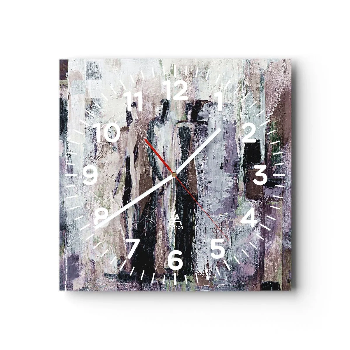 Wanduhr - Glasuhr - Die geheimnisvolle Drei - 30x30 cm