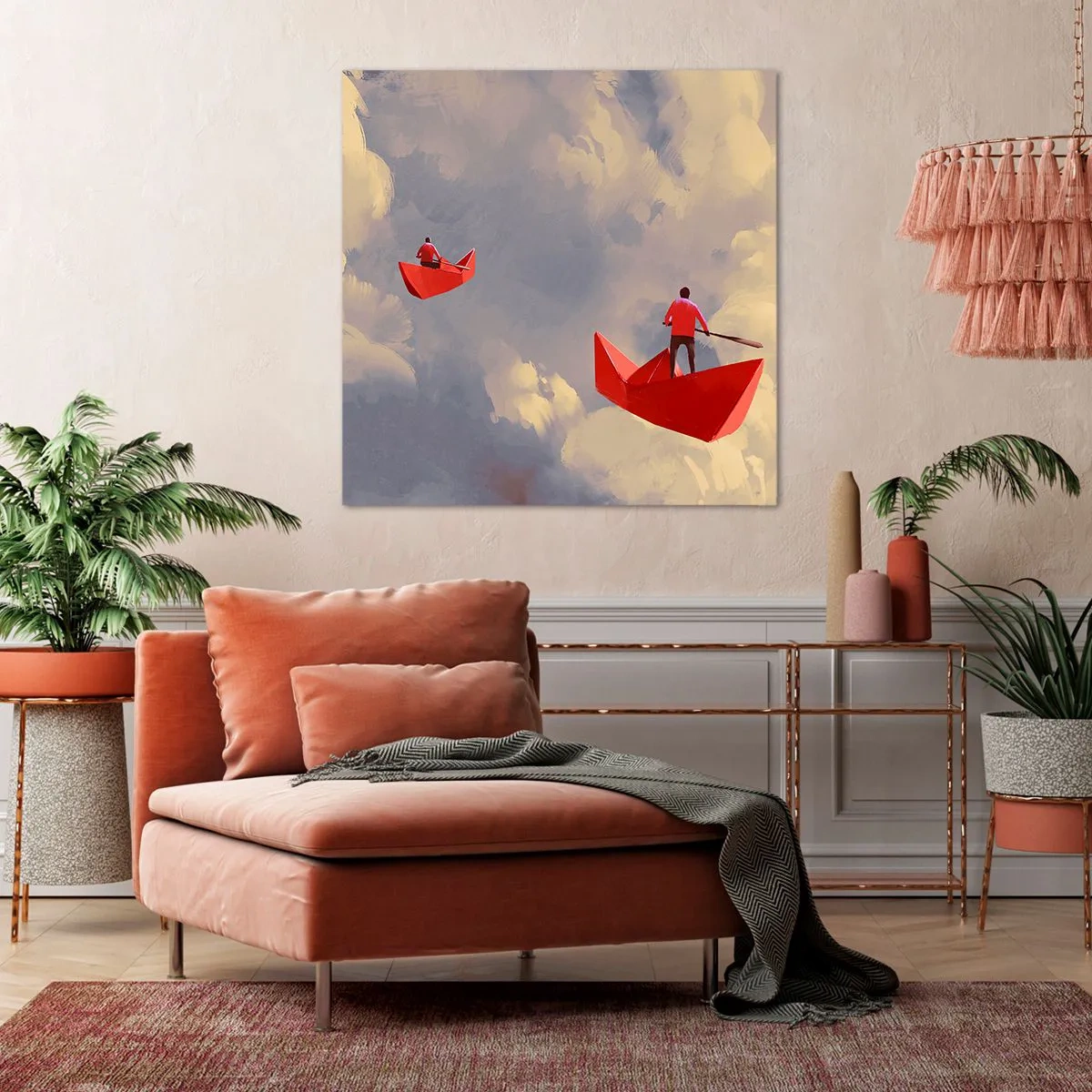 Bild auf Leinwand - Leinwandbild - Expedition der Träumer - 60x60 cm