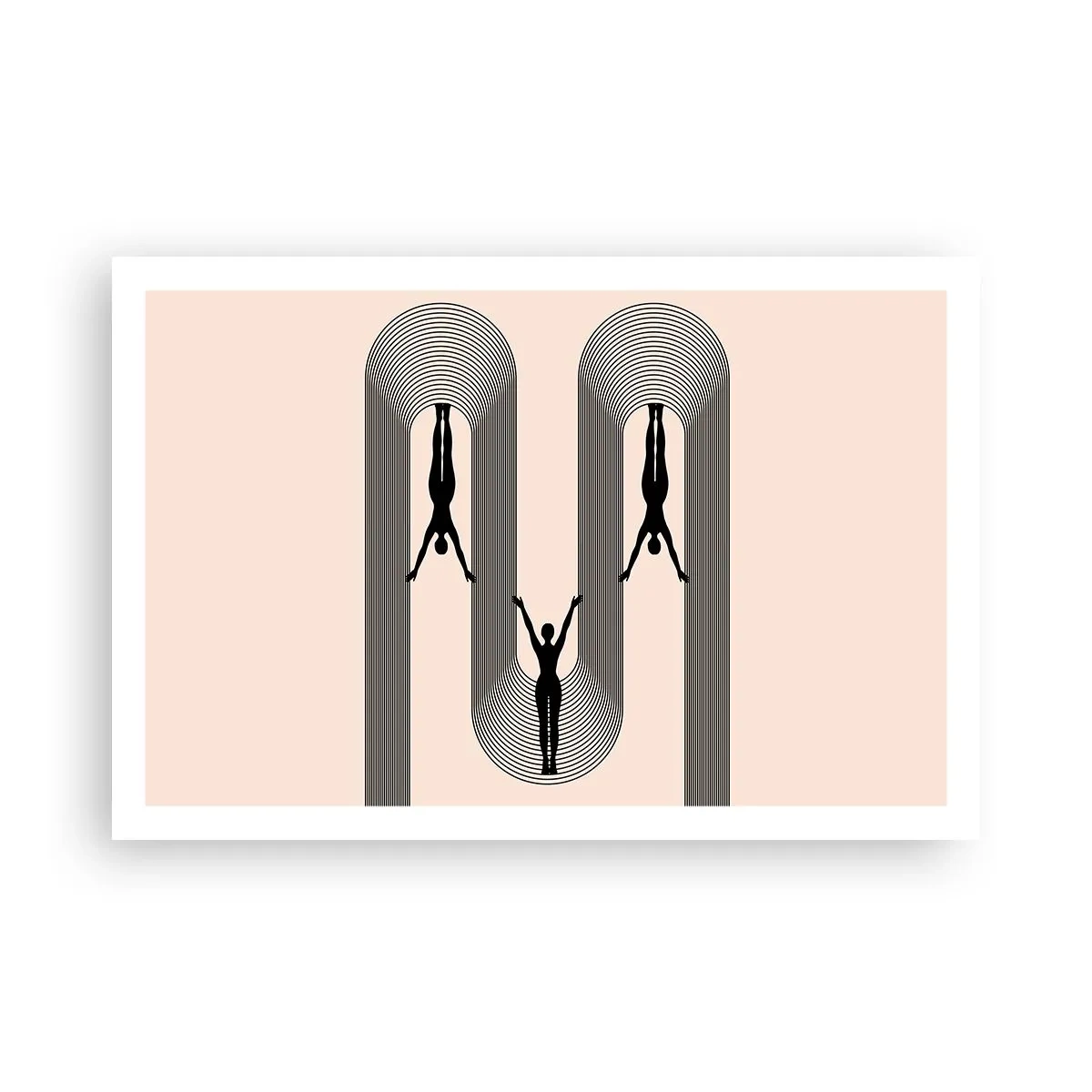 Poster - Verkehrt herum - 91x61 cm