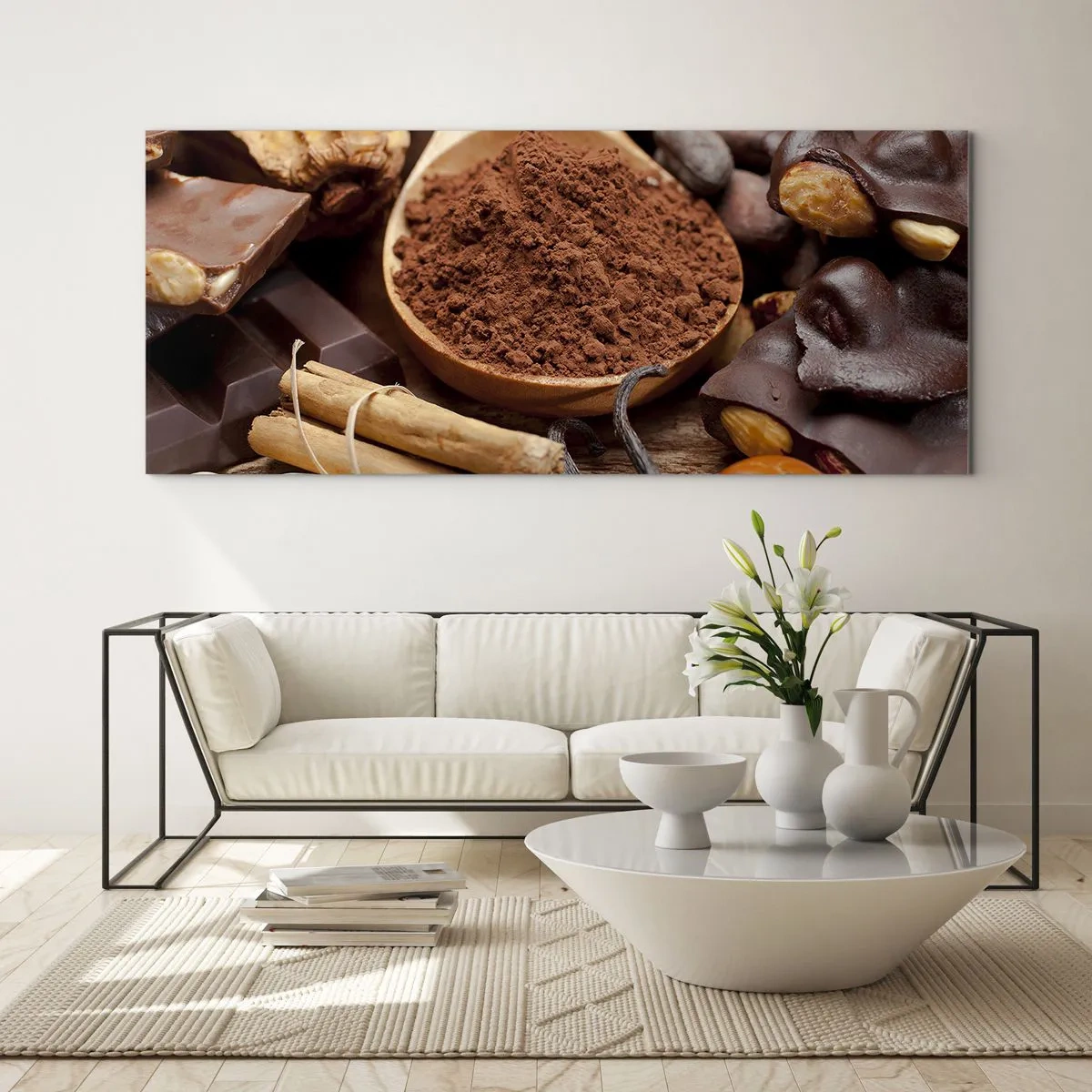 Glasbild - Bild auf glas - Die Beste gegen Sorgen - 100x40 cm