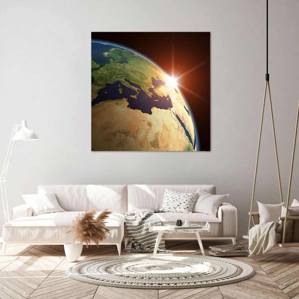 Bild auf Leinwand - Leinwandbild - Sonnenaufgang - 40x40 cm