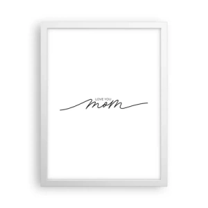 Poster in einem weißen Rahmen - Große Emotionen - 30x40 cm