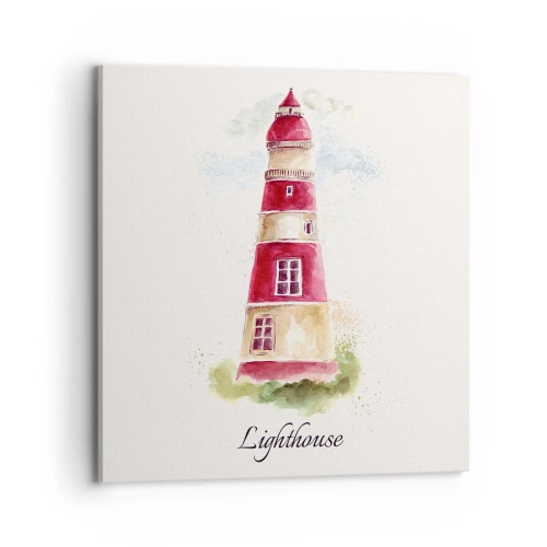 Bild auf Leinwand - Leinwandbild - Das Wetter ringsum ist immer gut - 70x70 cm