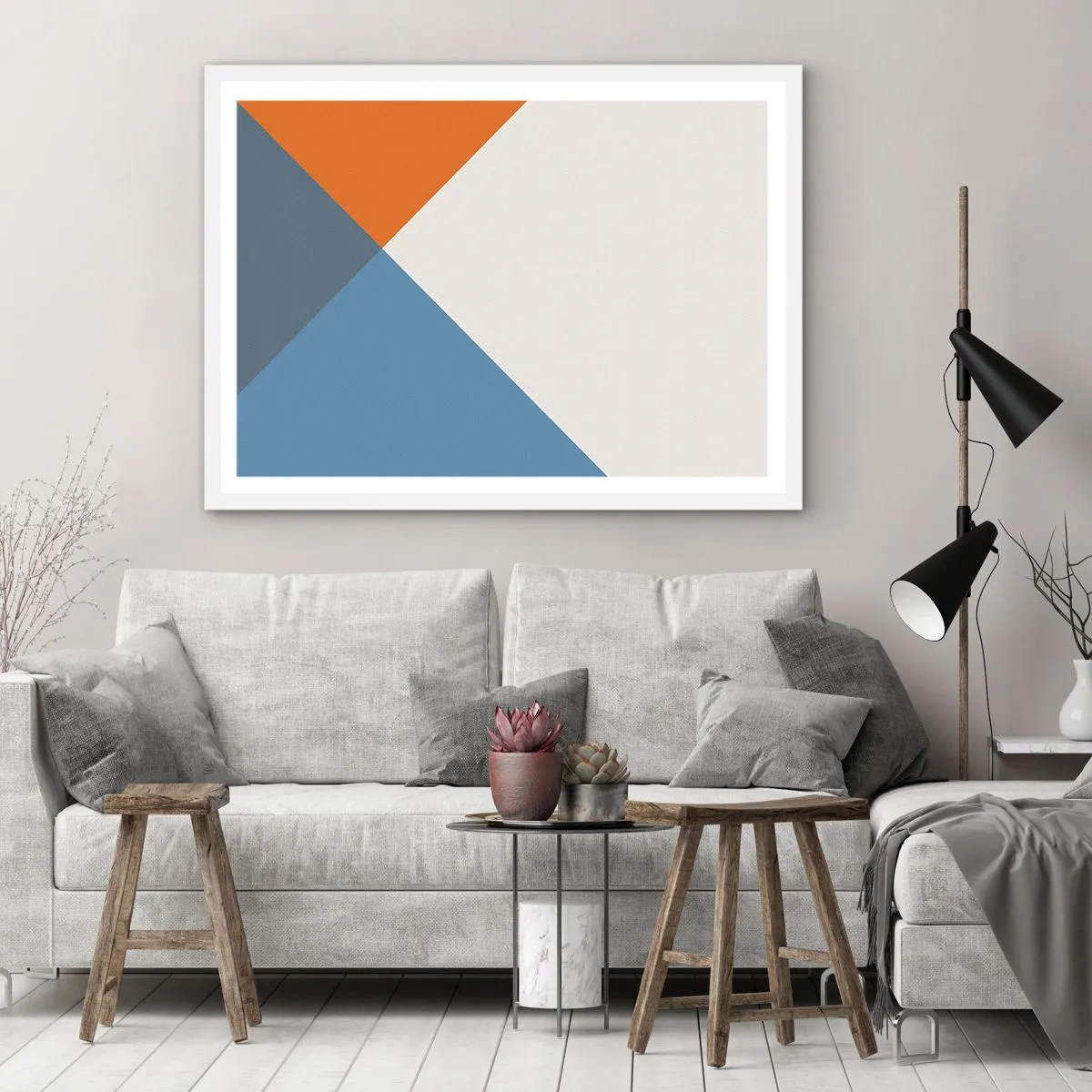 Poster in einem weißen Rahmen - In einem Winkel… - 50x40 cm