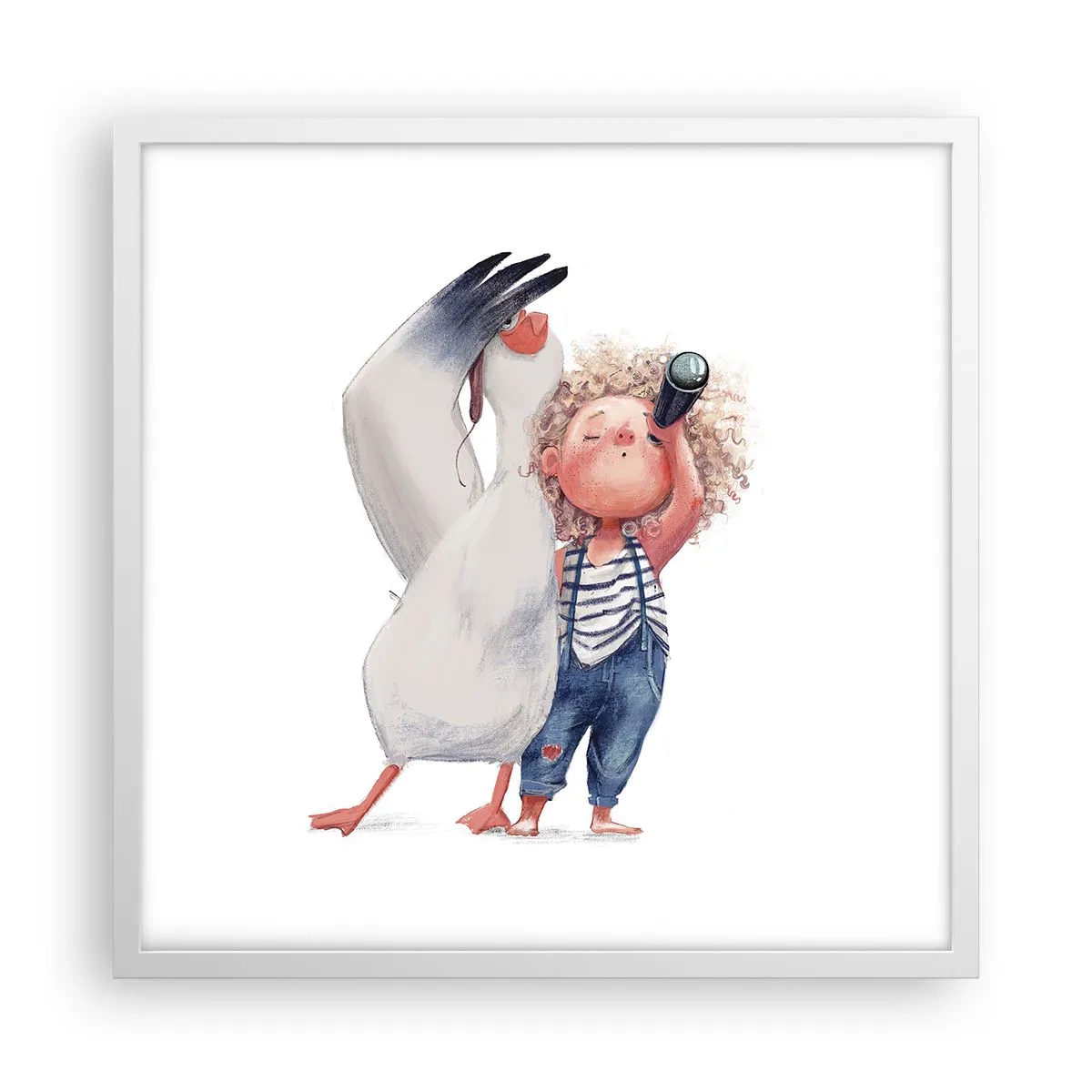 Poster in einem weißen Rahmen - Toller Reiseplan - 50x50 cm