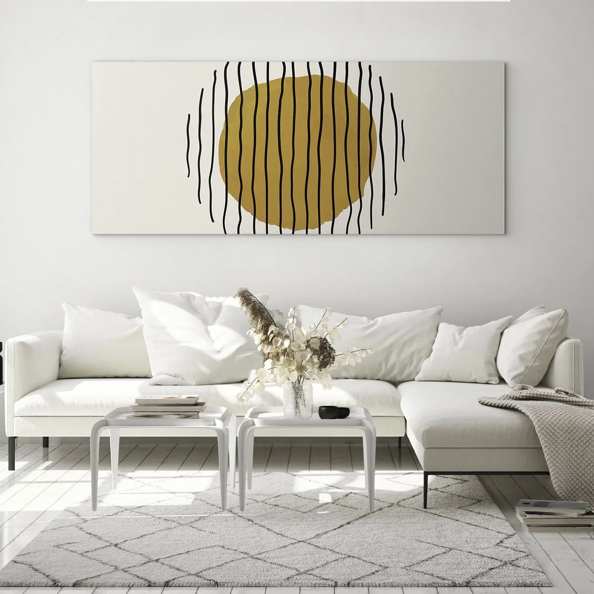 Glasbild - Bild auf glas - Abstraktion, die vor Hitze zittert - 100x40 cm