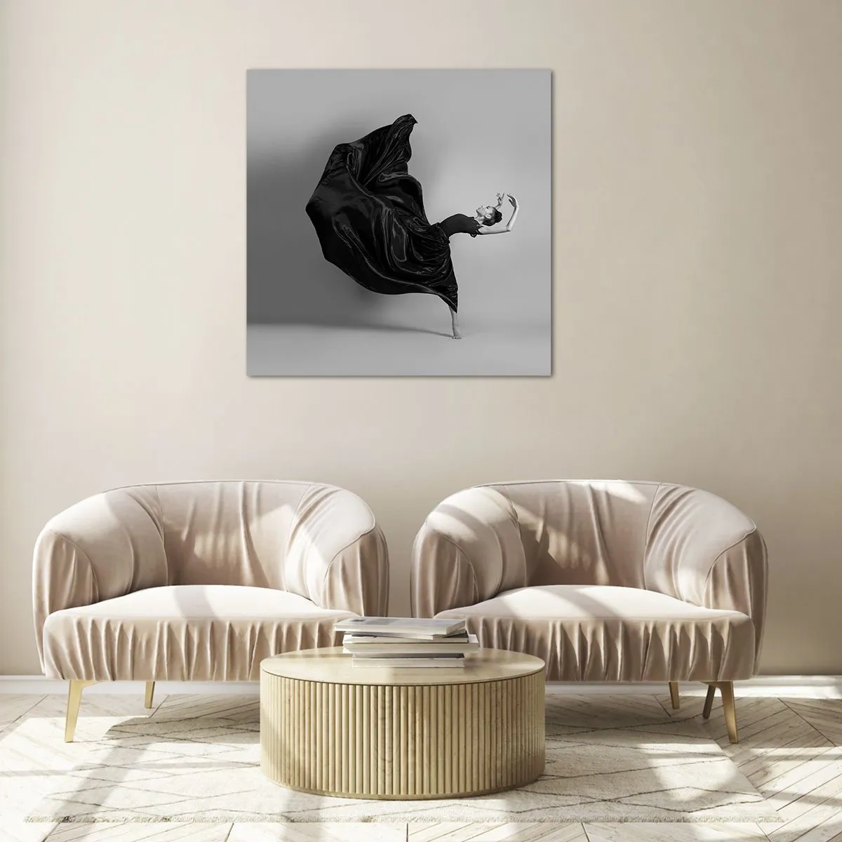 Glasbild - Bild auf glas - Beflügelt durch die Musik - 40x40 cm