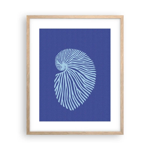 Poster in einem Rahmen aus heller Eiche - Geburt der Muschel - 40x50 cm